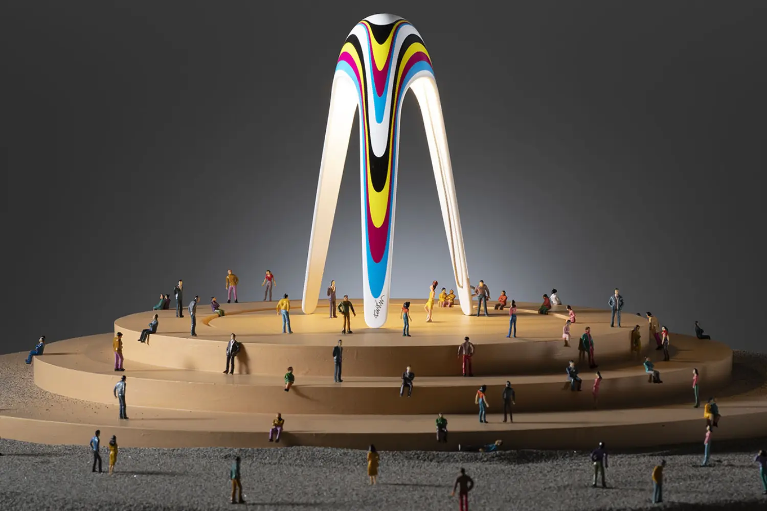 luminaria de mesa cyborg texture