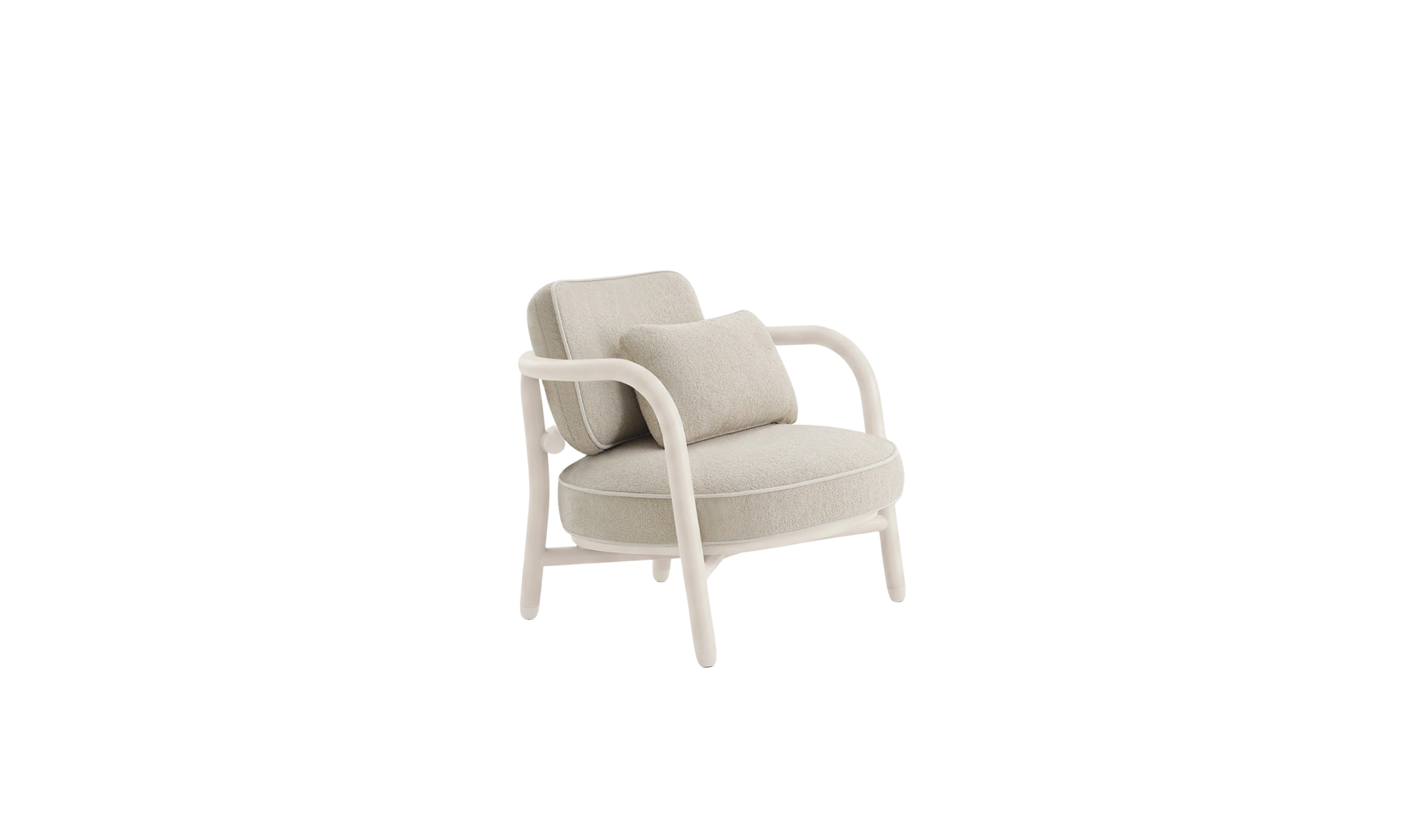 Meridies armchair with aluminum frame