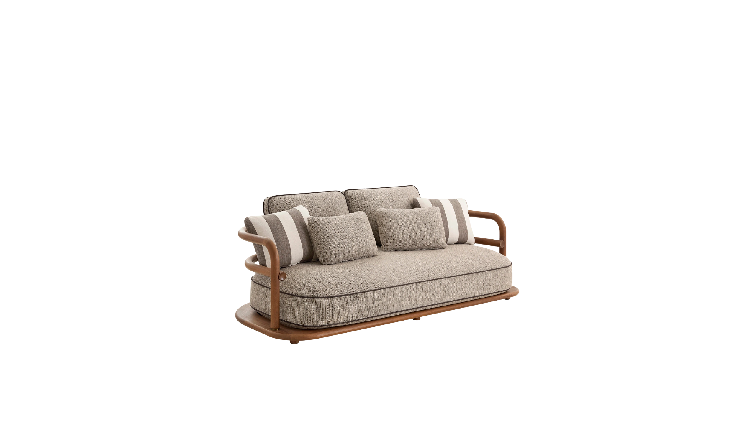 Meridies sofa with solid wood frame