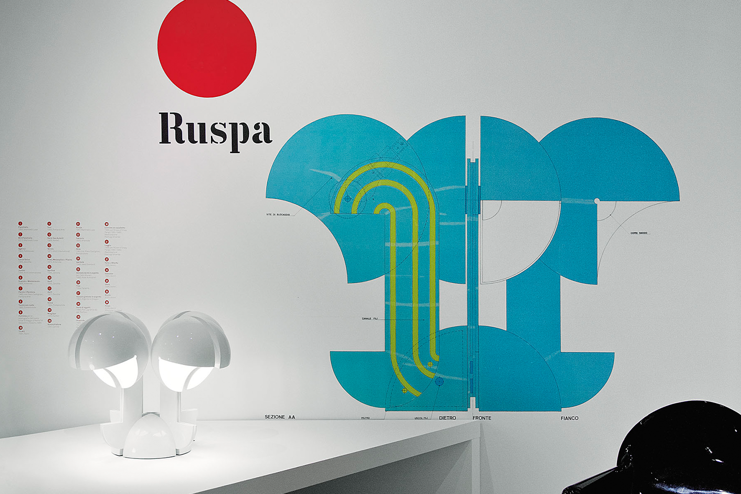 luminaria de mesa ruspa