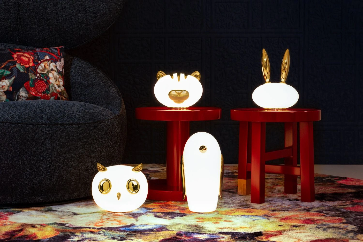 luminária de mesa pet penguin 2