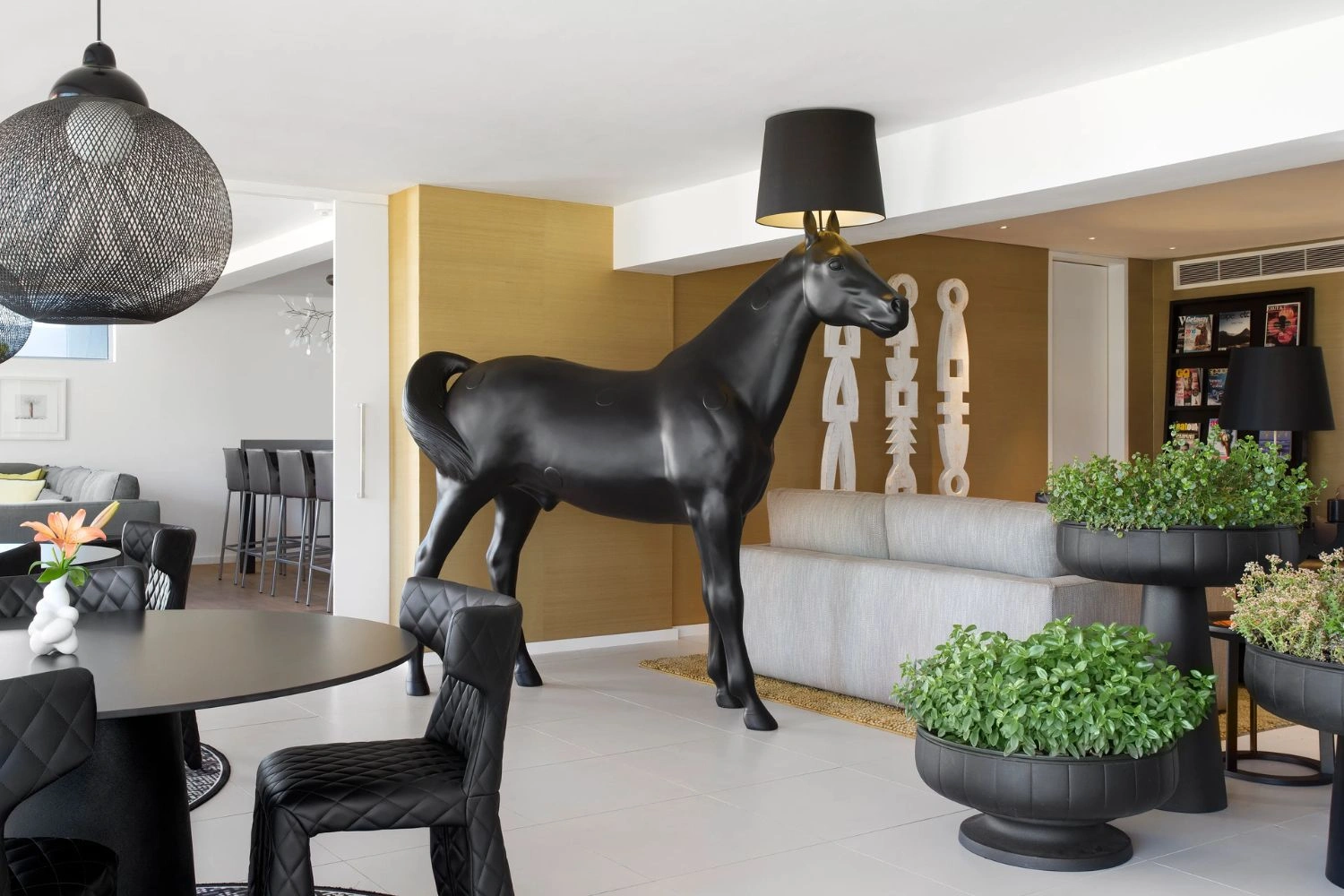 luminária de piso horse 3