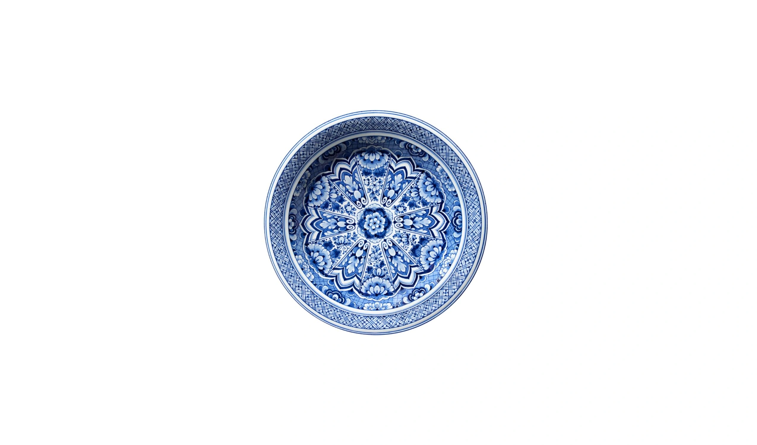 tapete delft blue plate 1
