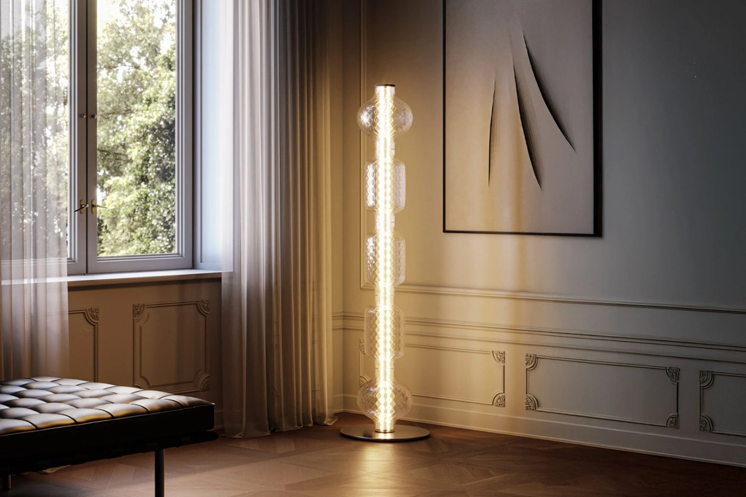 luminária de piso alambicco 2