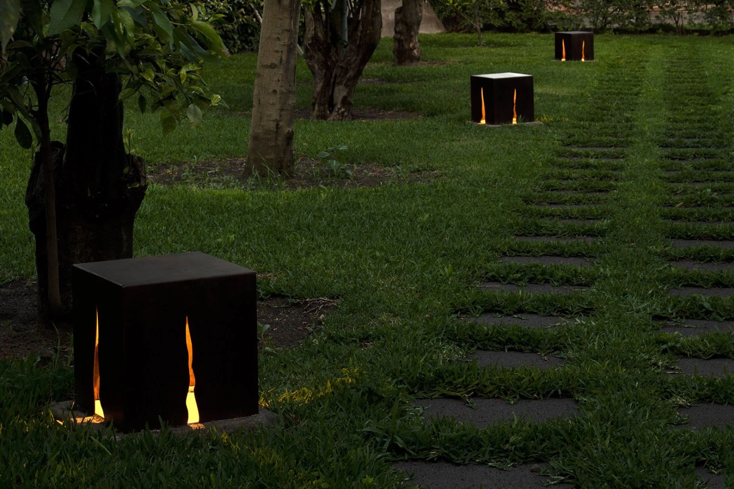 luminaria de piso granito 3