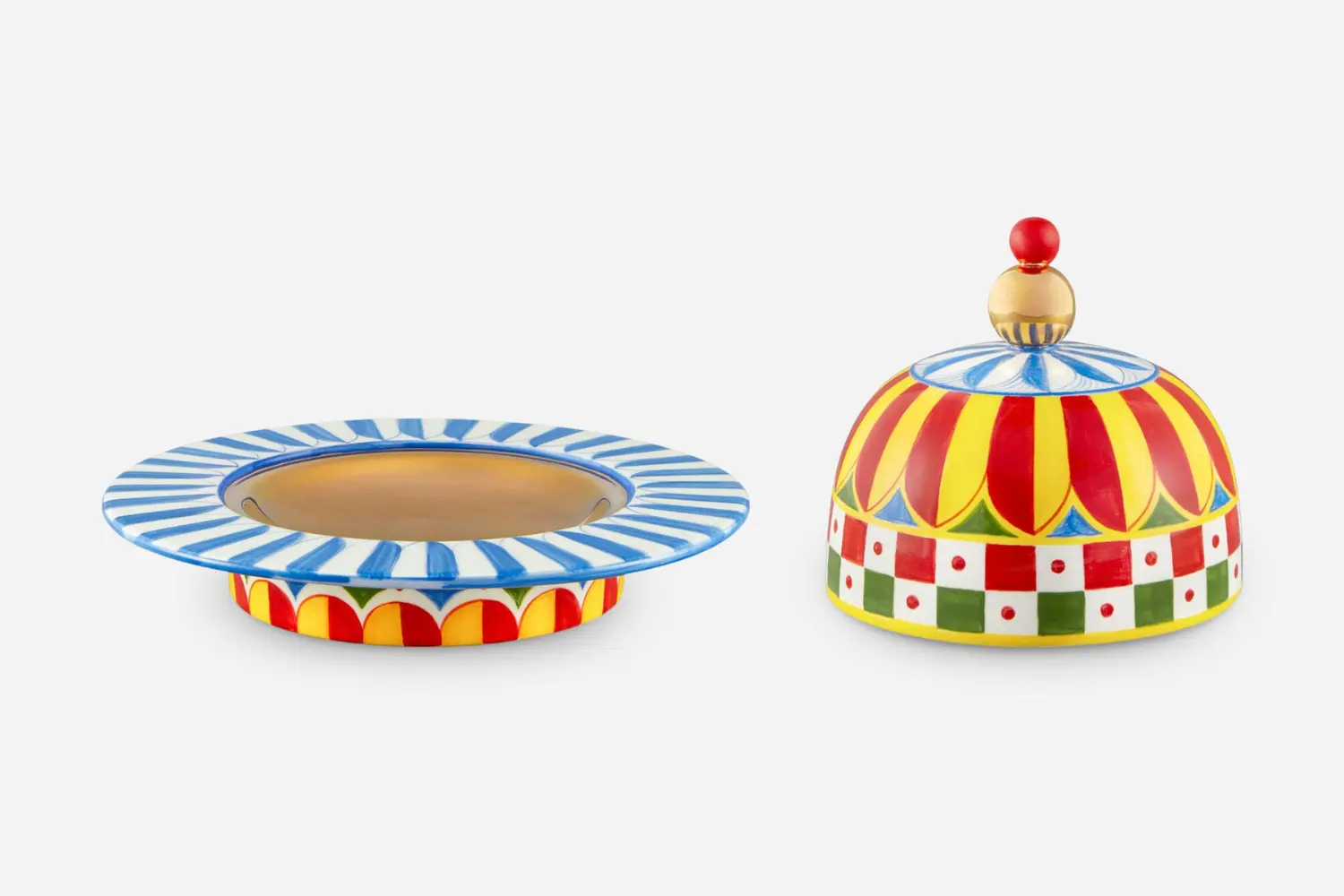 Vaso de Cerâmica Decorativo Carretto Sicilano1