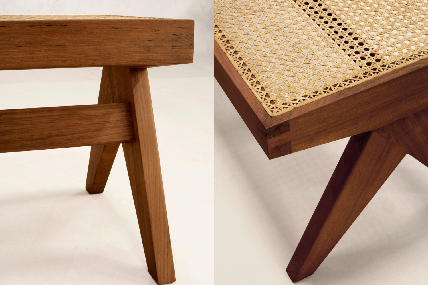 Banco Teak and Cane 4