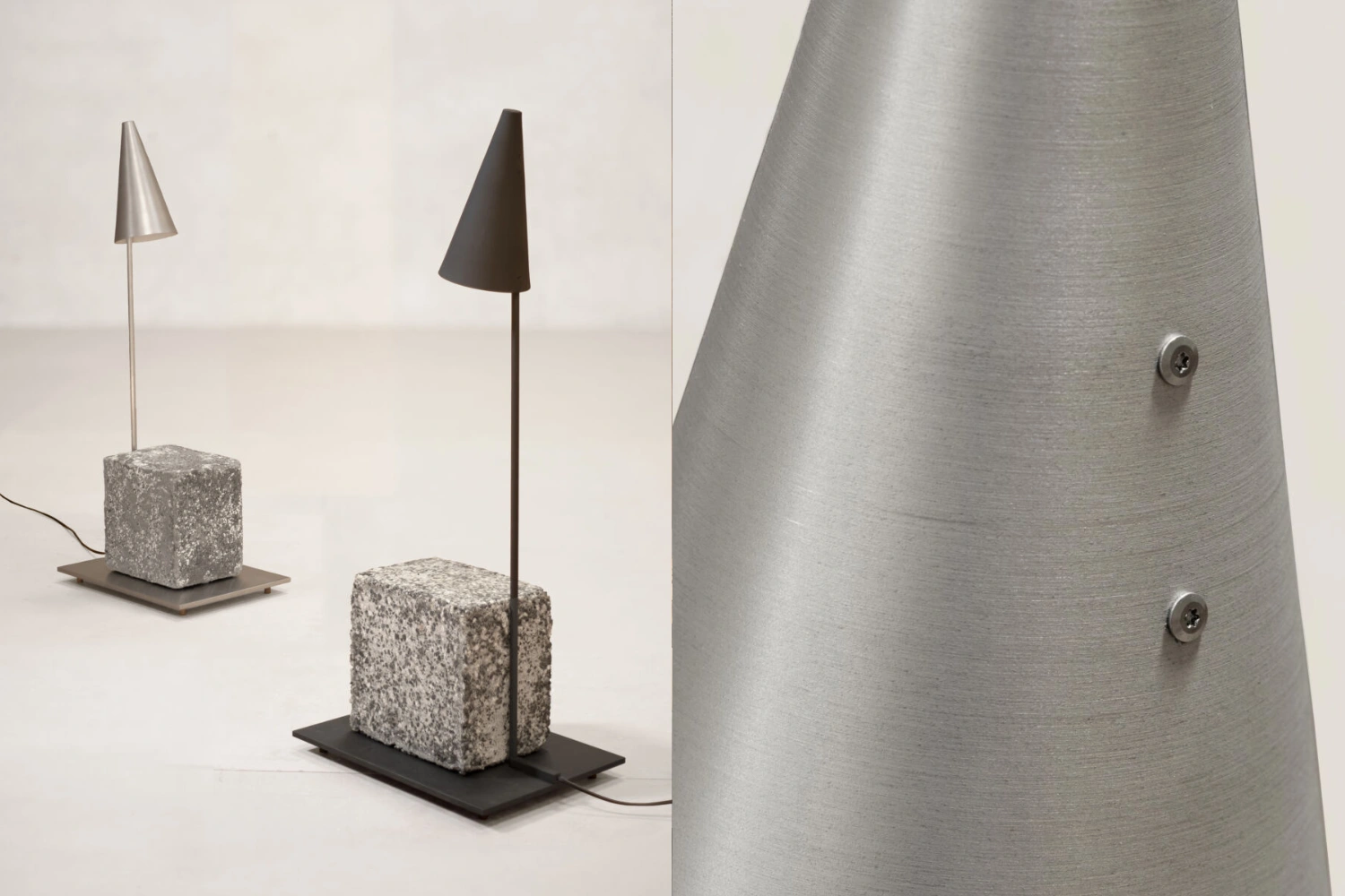 Luminária de Mesa Metal and Stone 2