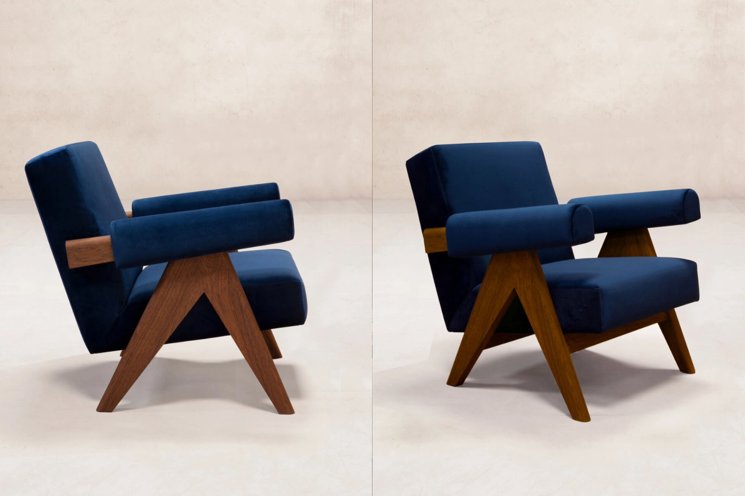 Poltrona Upholstered Easy Velvet Upholstery 3