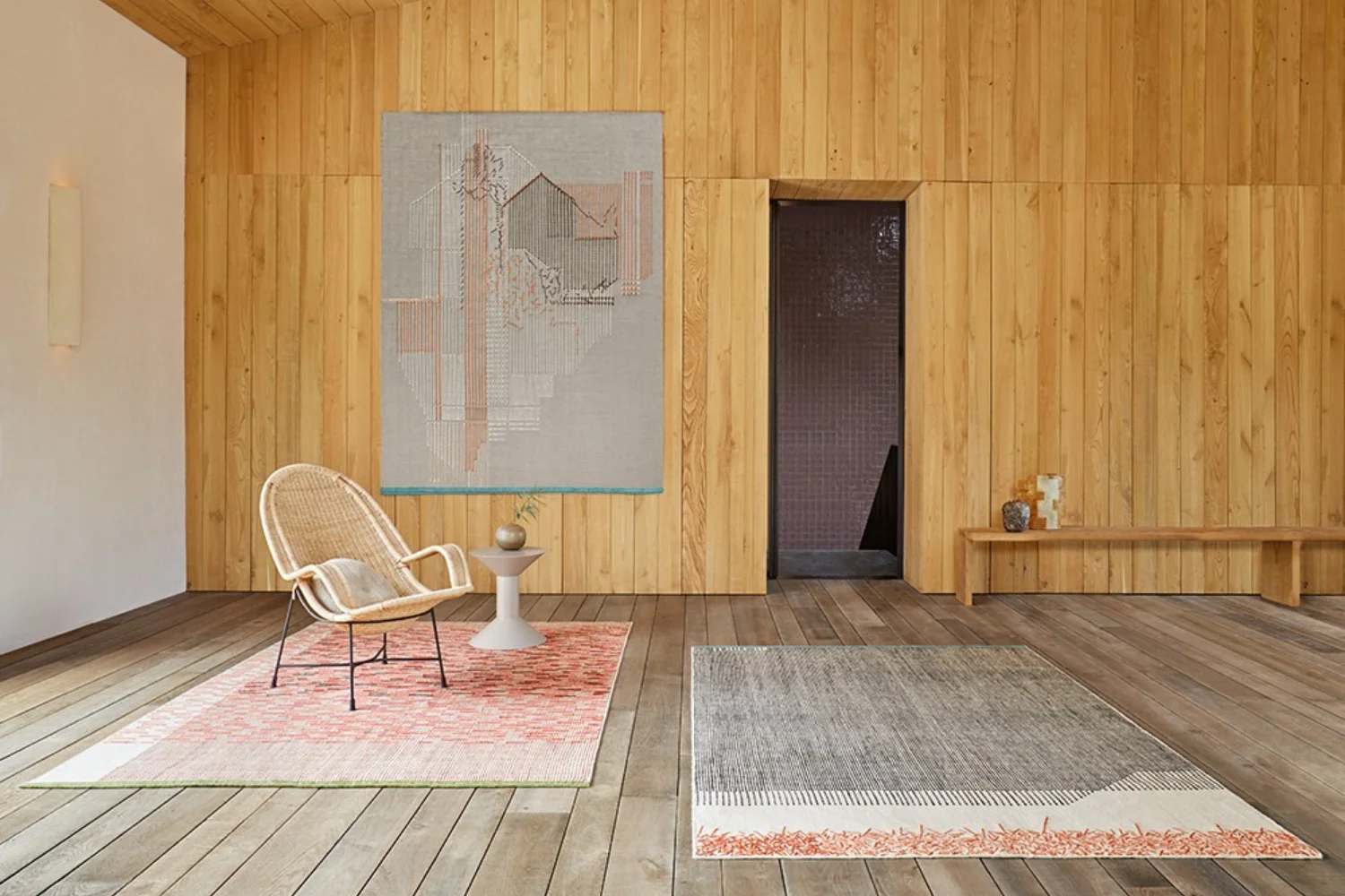 Tapete BACKSTITCH RUG BUSY BRICK 02