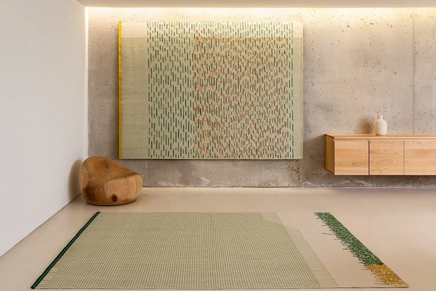 Tapete BACKSTITCH RUG CALM GREEN 02