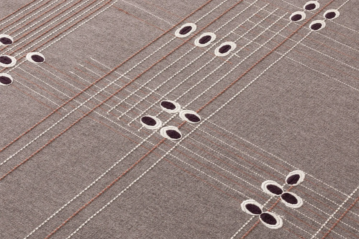 Tapete BLOOM RUG DARK GREY 03