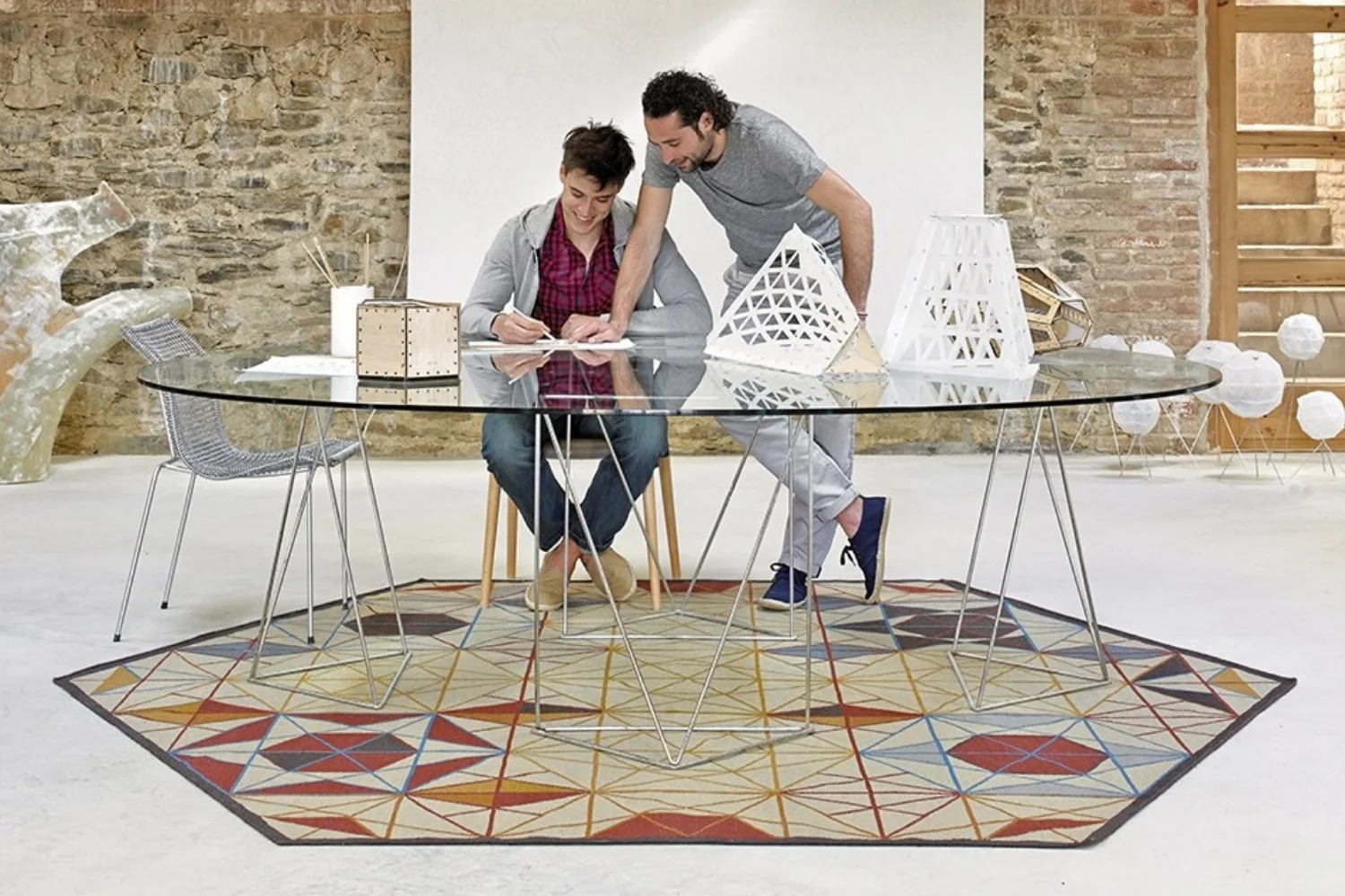 Tapete HEXA RUG ORANGE 02