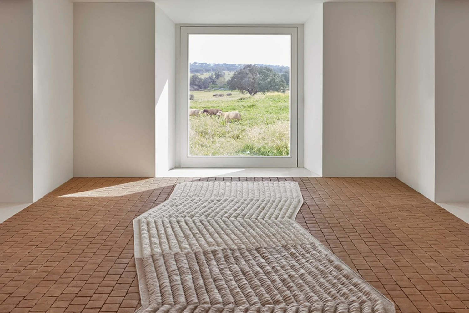 Tapete LINES RUG BROWN 03