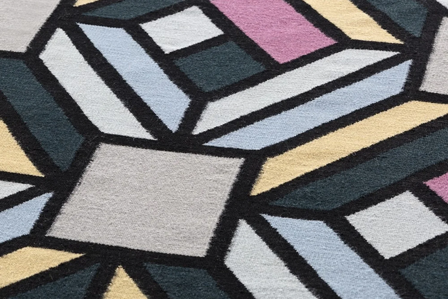 Tapete PARQUET RUG TETRAGON BLUE 04