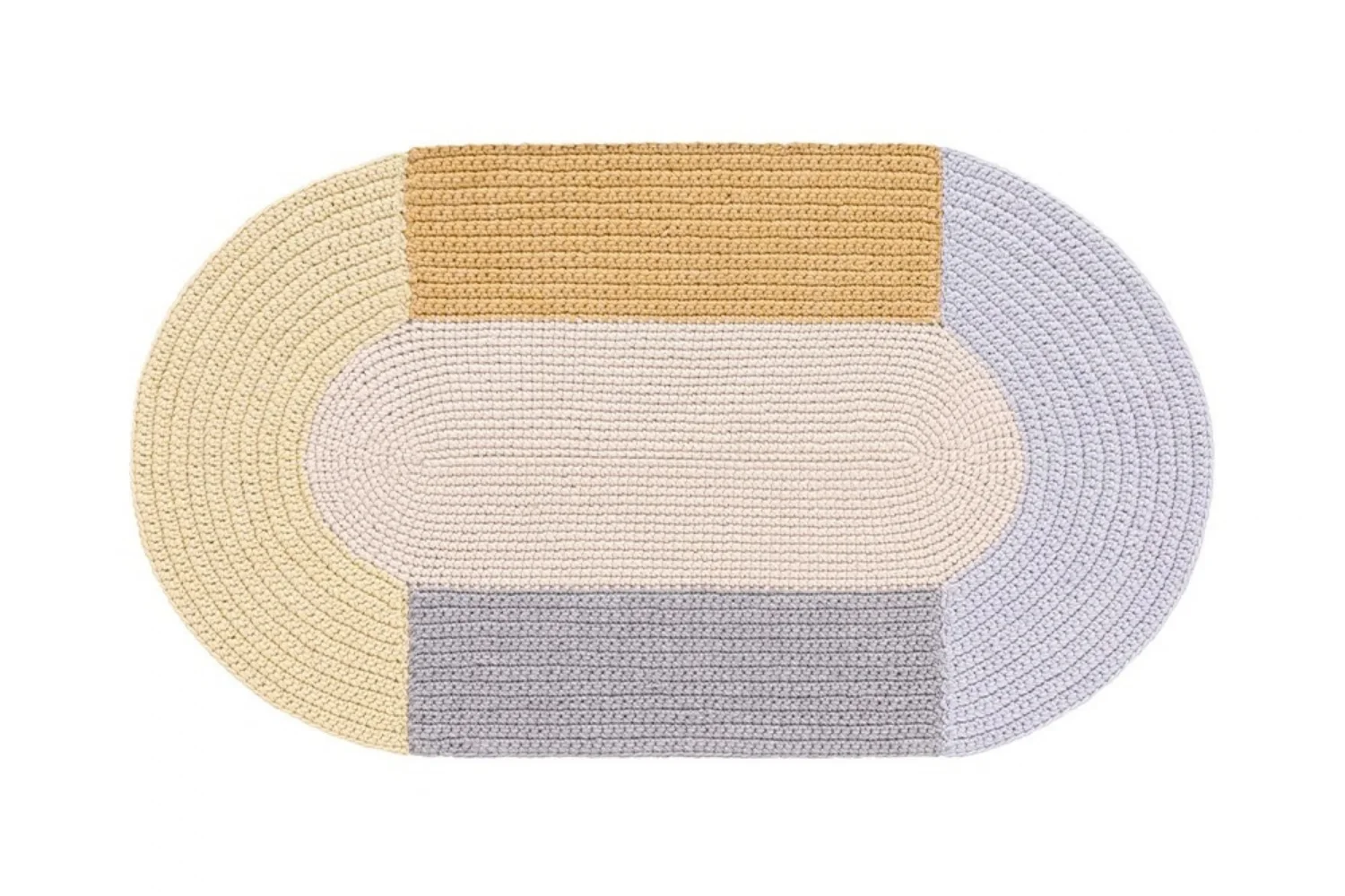 Tapete THE CROCHET COLLECTION RUG MONO BEIGE 01