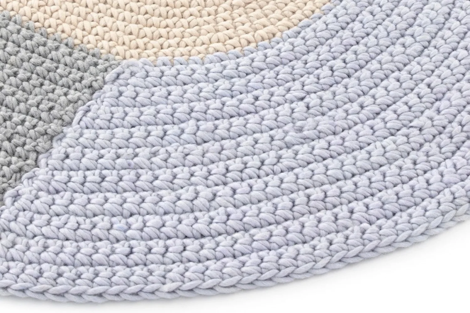 Tapete THE CROCHET COLLECTION RUG MONO BEIGE 04