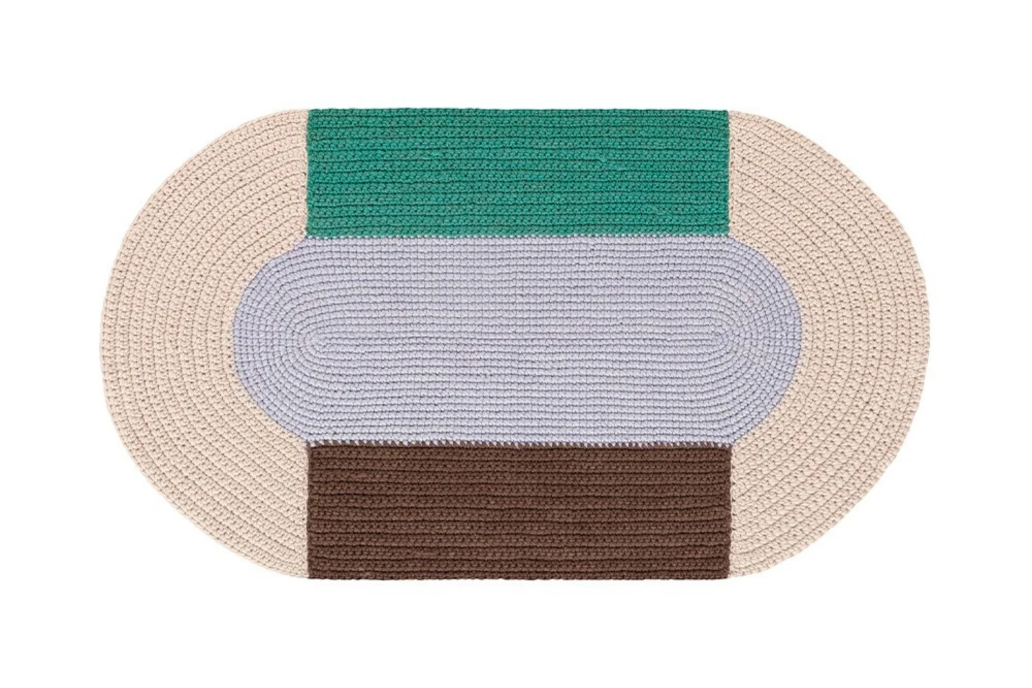 Tapete THE CROCHET COLLECTION RUG MONO BLUE 01