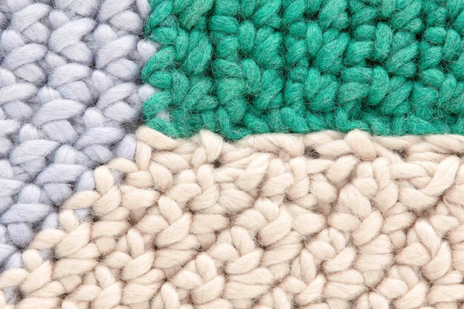 Tapete THE CROCHET COLLECTION RUG MONO BLUE 03