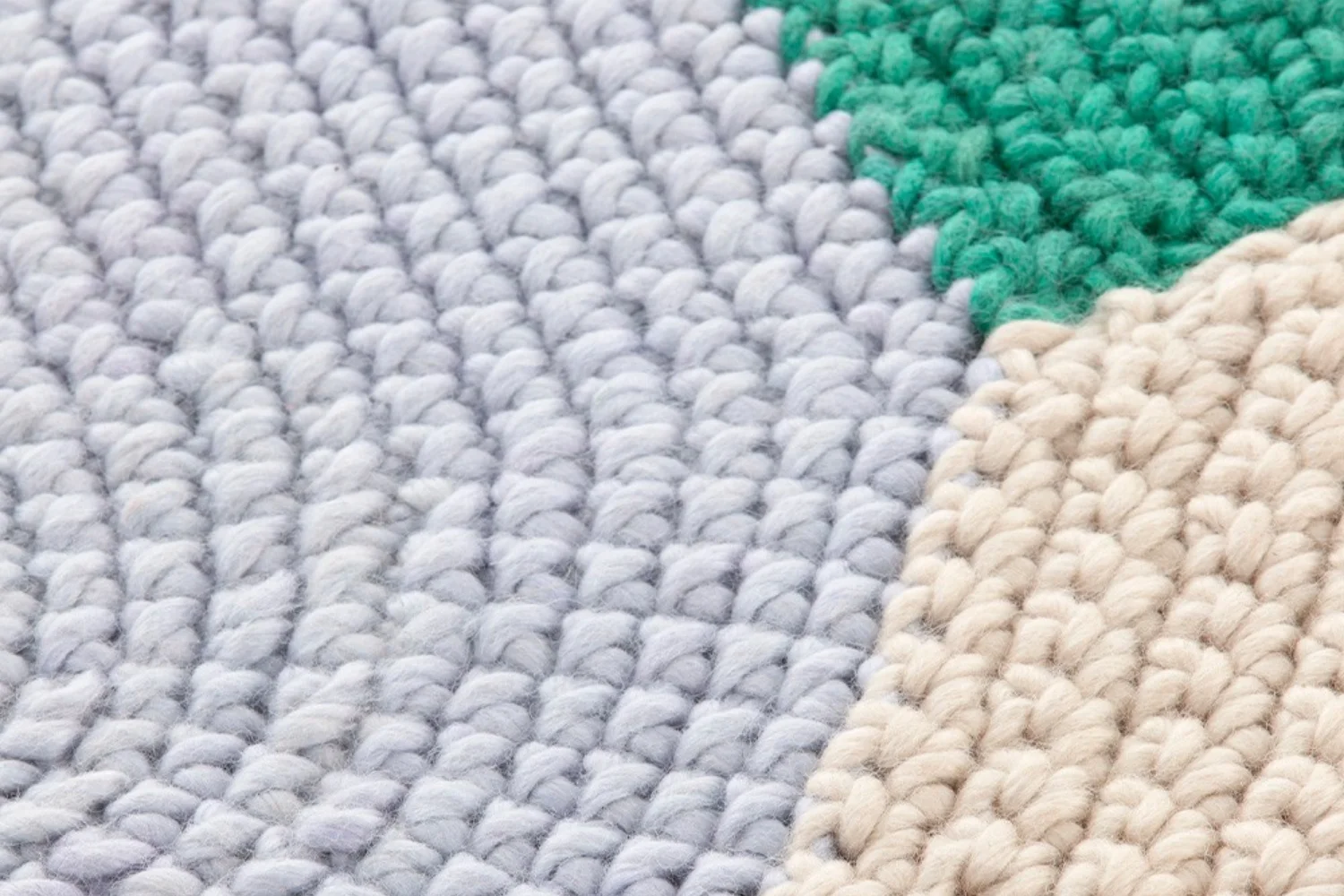 Tapete THE CROCHET COLLECTION RUG MONO BLUE 04