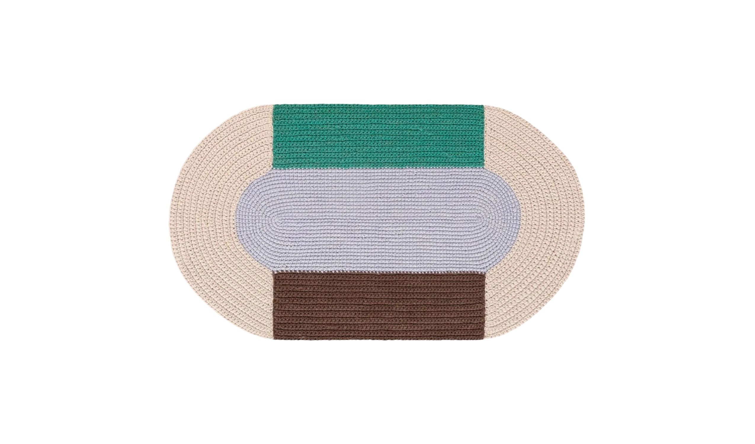 Tapete THE CROCHET COLLECTION RUG MONO BLUE