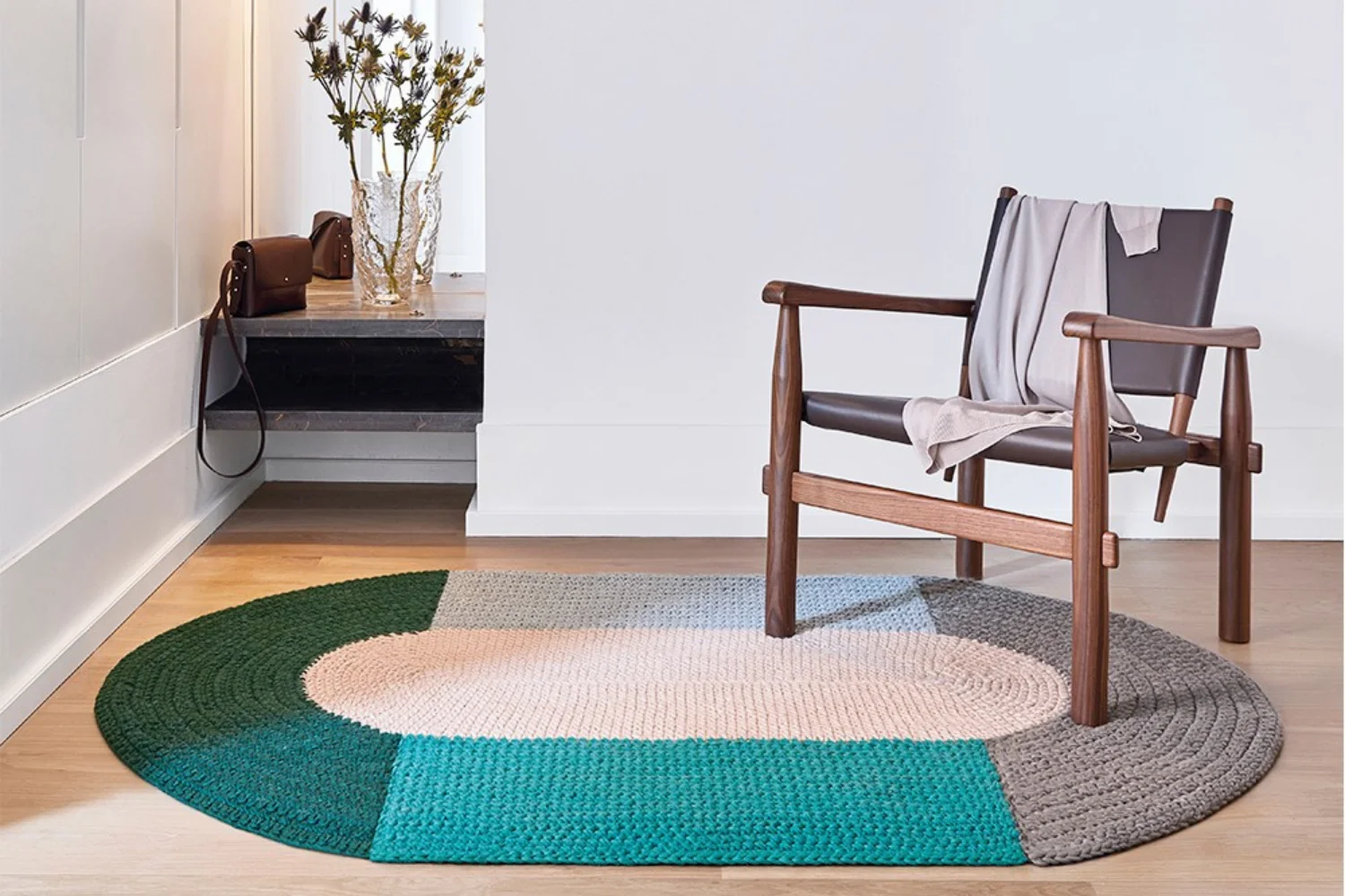 Tapete THE CROCHET COLLECTION RUG MONO PINK 02