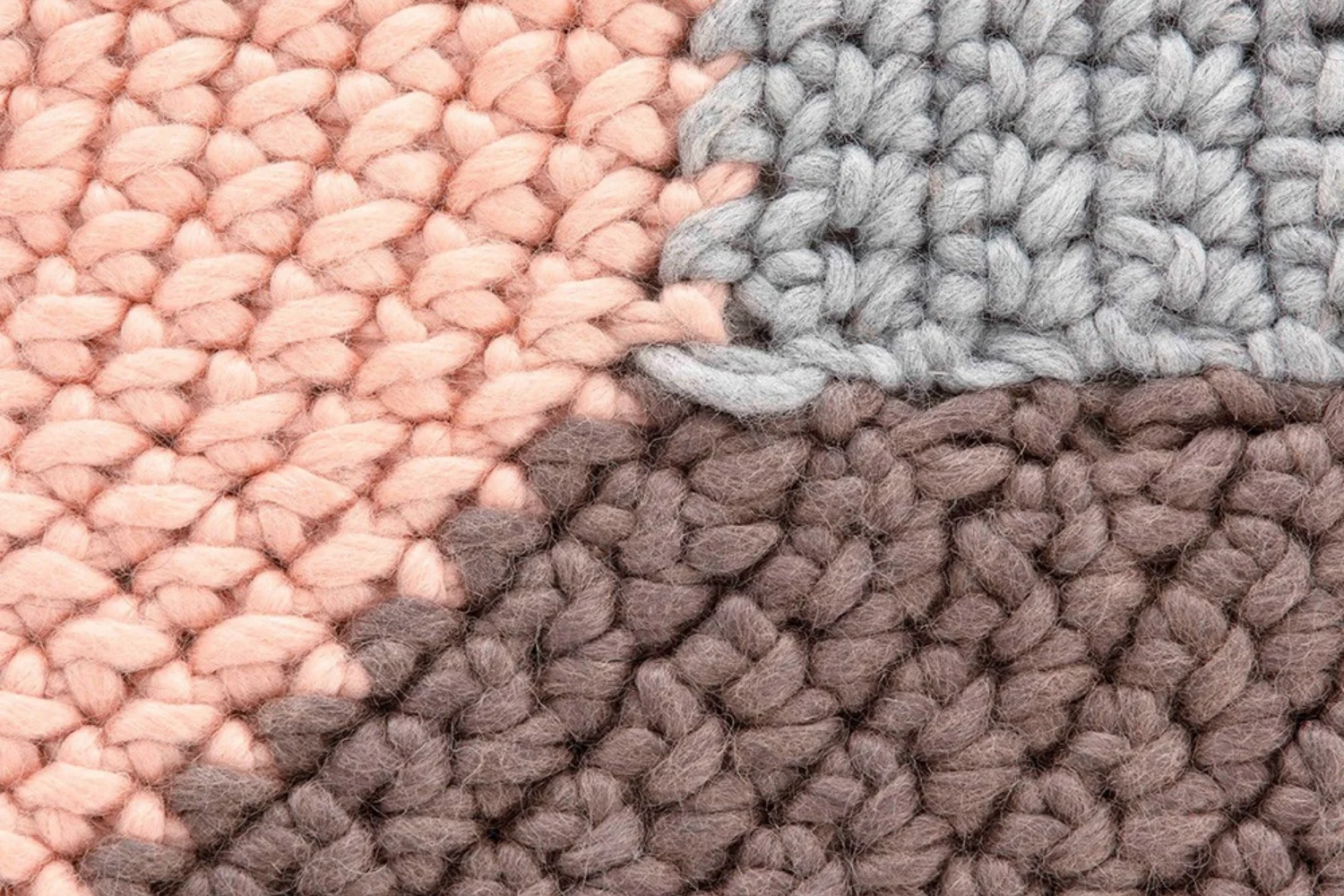 Tapete THE CROCHET COLLECTION RUG MONO PINK 03