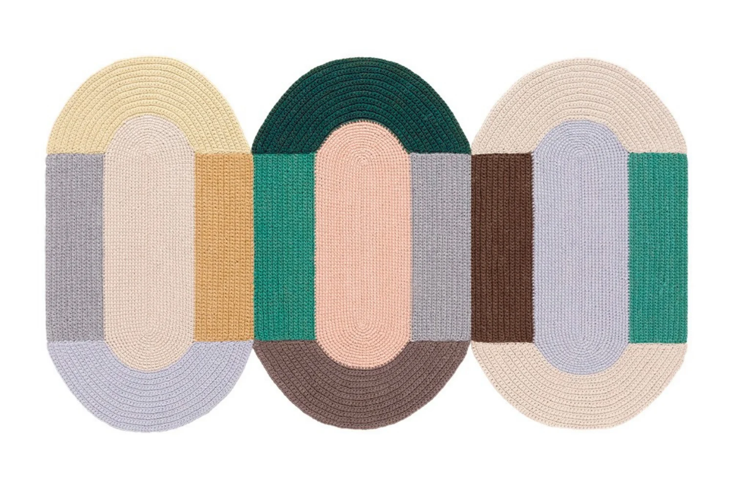 Tapete THE CROCHET COLLECTION RUG TRIO 01