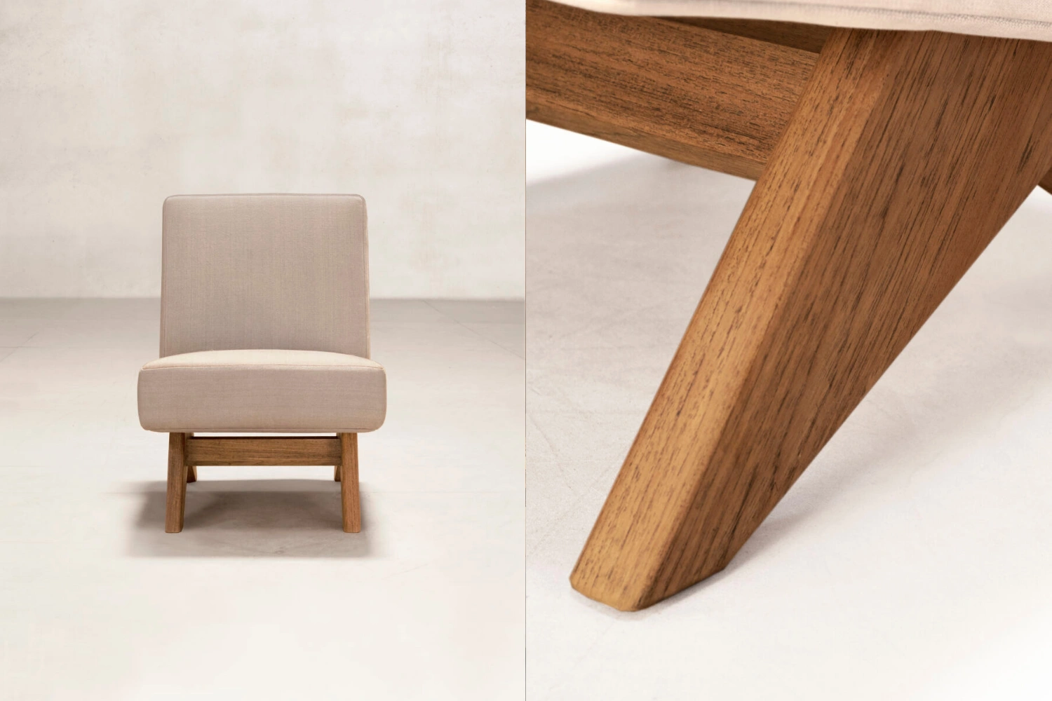 Upholstered Armless Chair Zanav Upholstery 2
