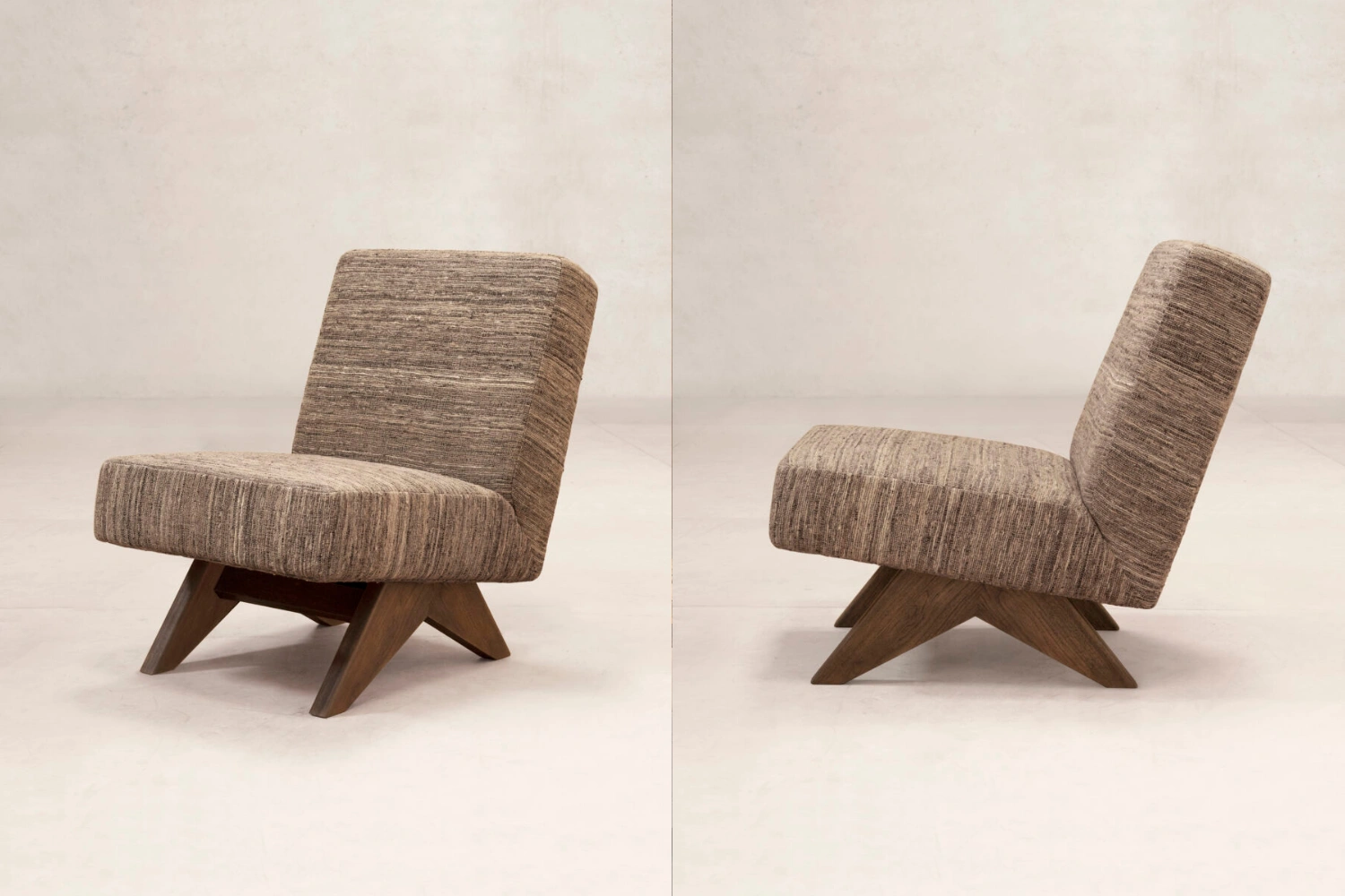 Upholstered Armless Chair Zanav Upholstery 3