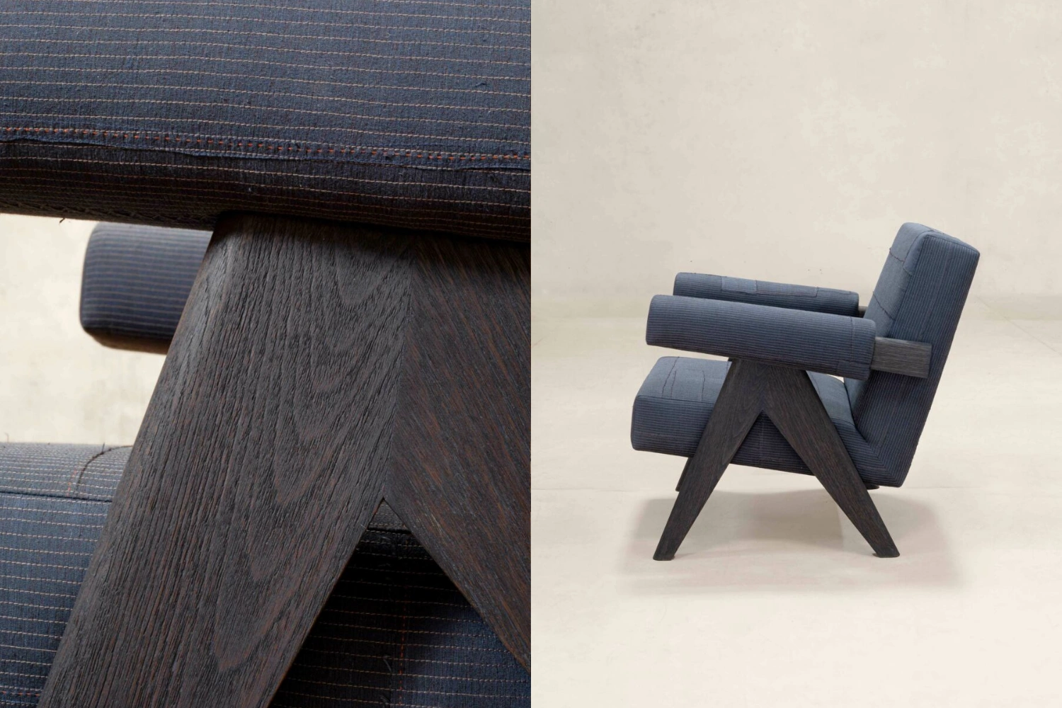 Upholstered Easy Armchair KeSa Ink 2