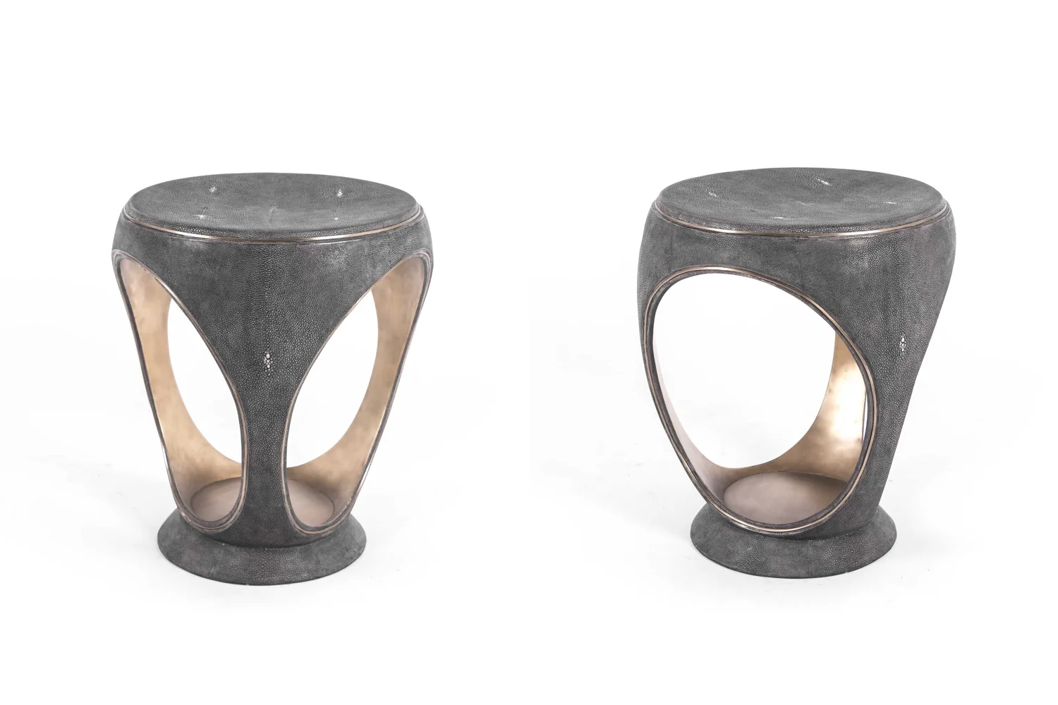 Banqueta_Ring Stool w Metal Indentation_4
