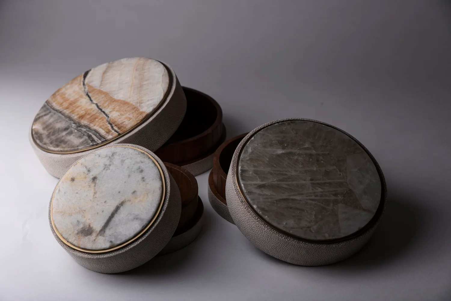 Caixa_Semi Precious Stone Round Inlaid Boxes_6