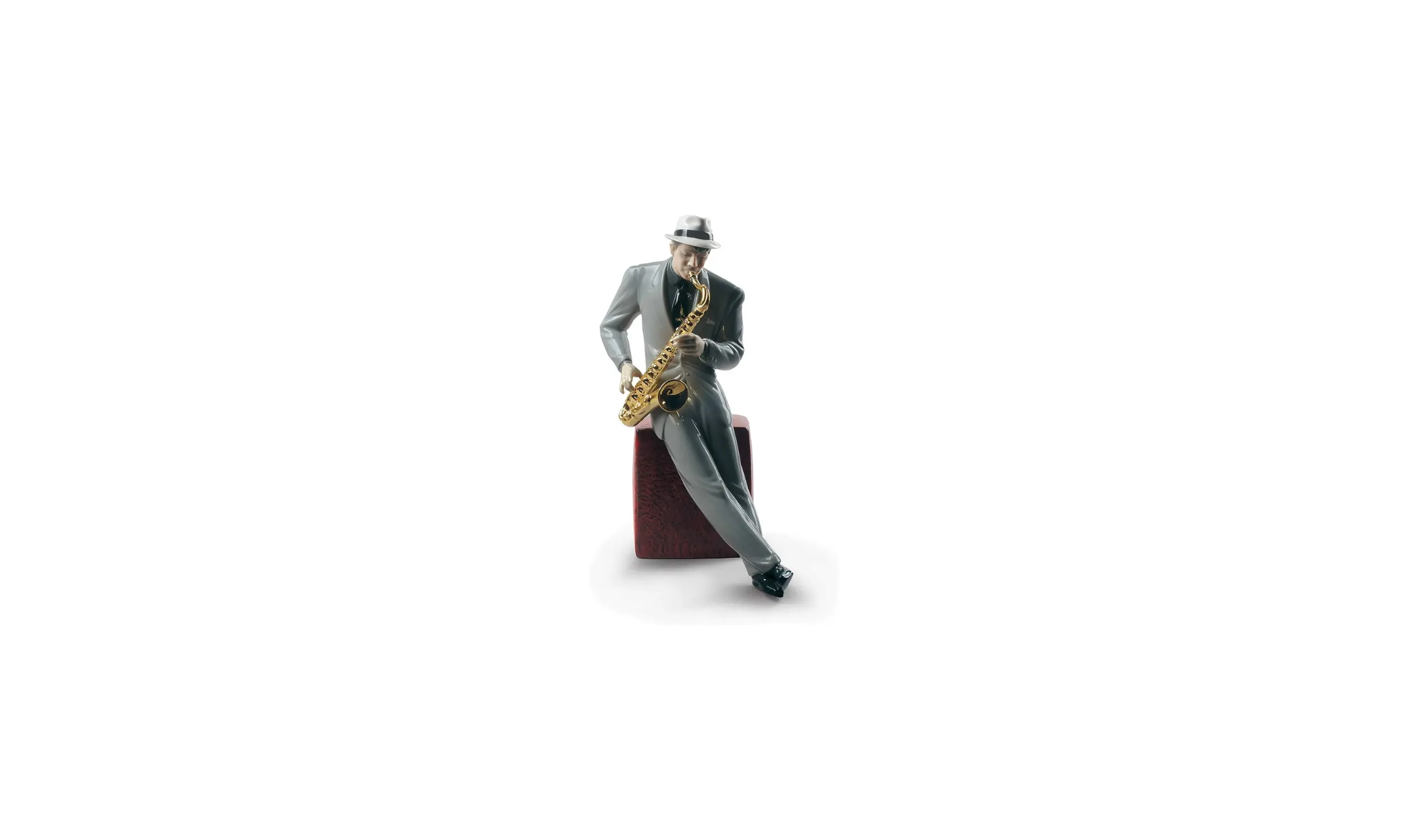 Escultura Saxofonista de Jazz
