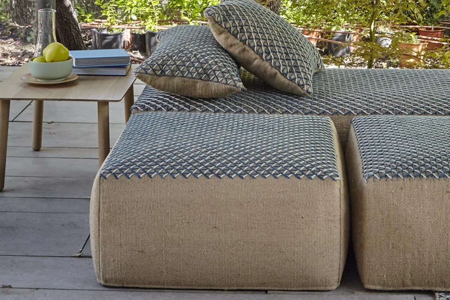 Puff RAW POUF BLUE 02