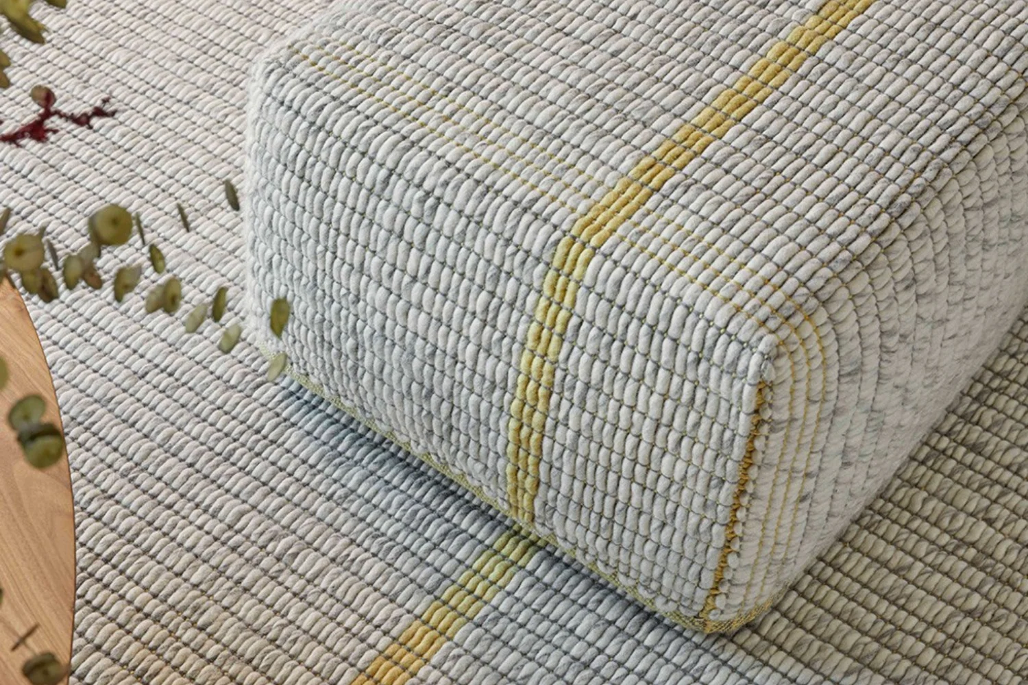 Puff REVERSIBLE POUF YELLOW 03
