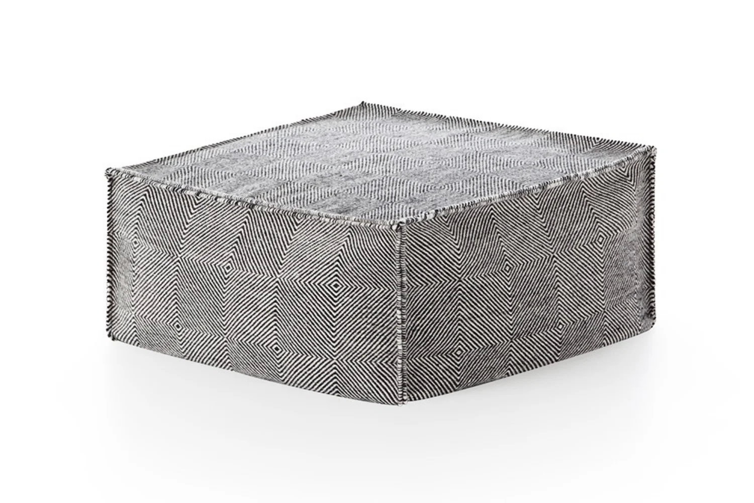 SAIL SQUARE POUF BLACK 01