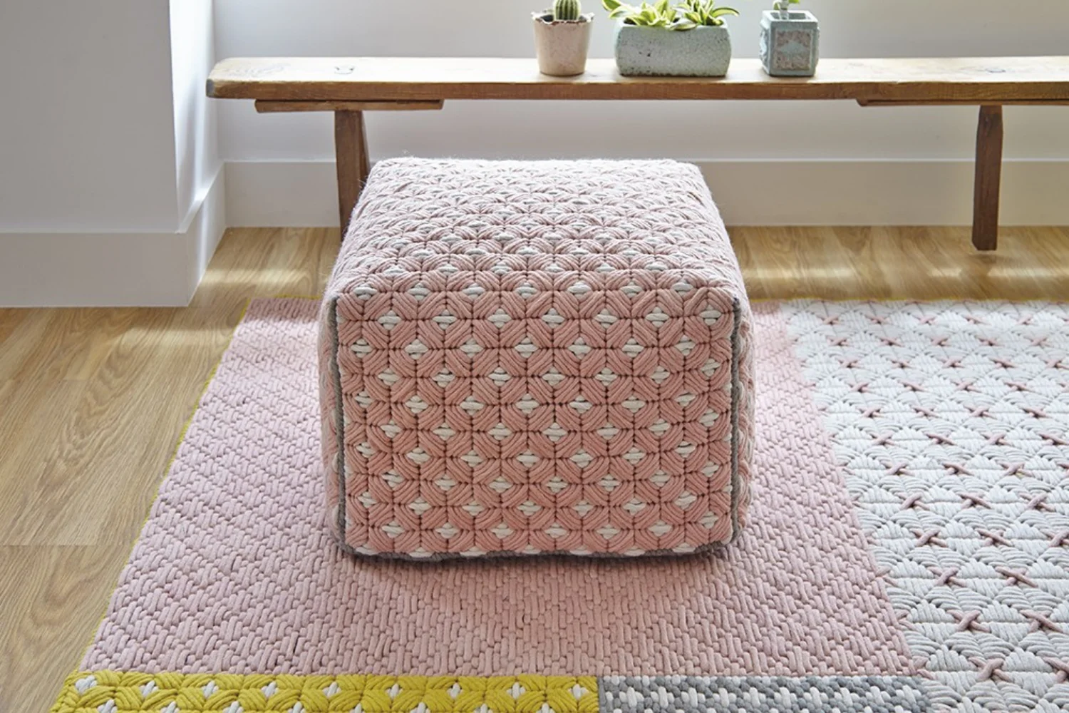 SILAÏ POUF ROSE 03