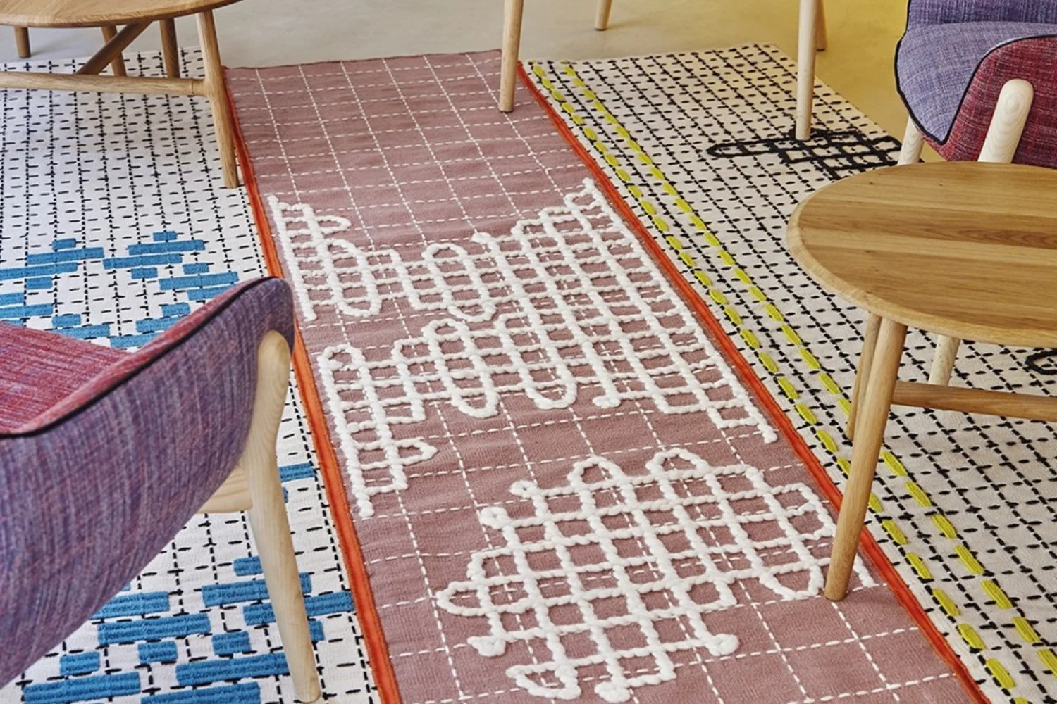 Tapete BANDAS SINGLE RUG A PINK 03