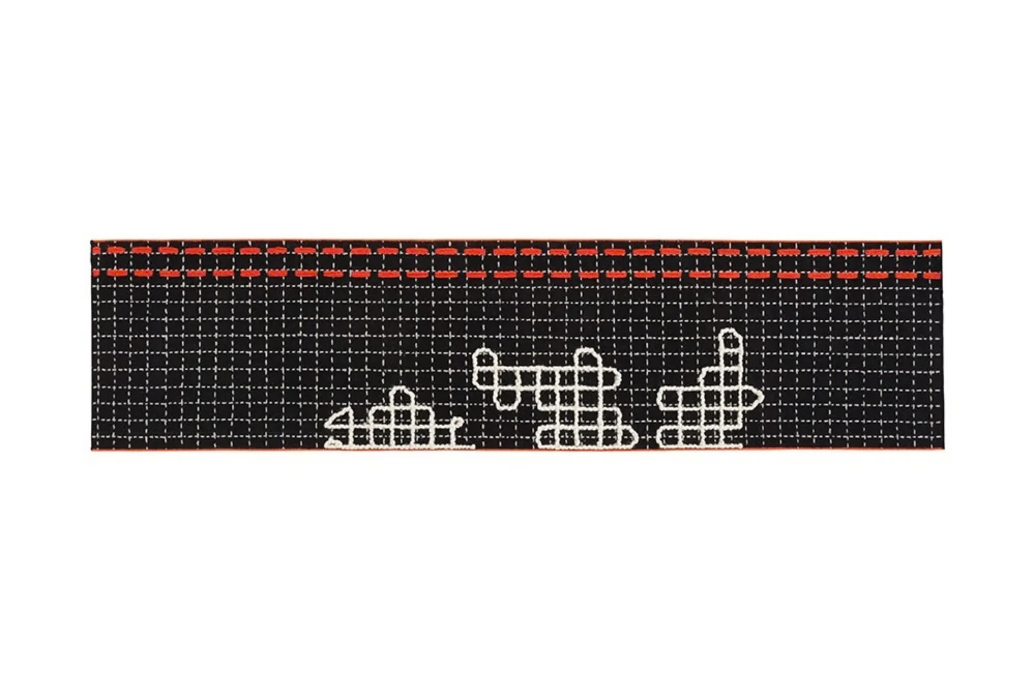 Tapete BANDAS SINGLE RUG D BLACK 01