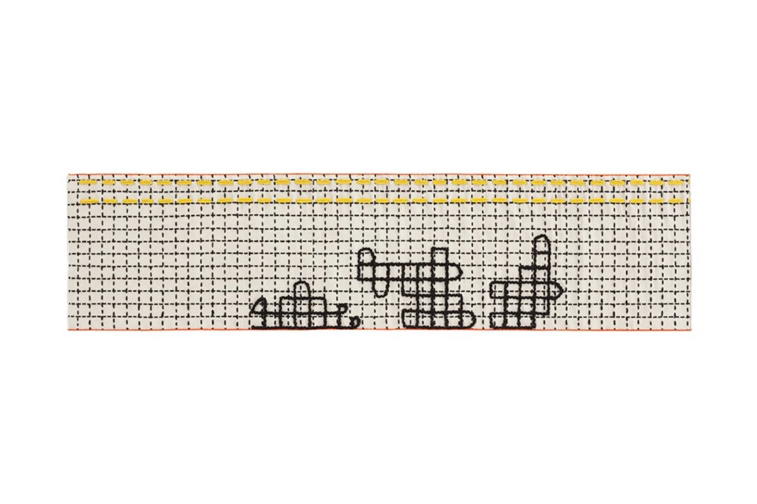 Tapete BANDAS SINGLE RUG D WHITE 01