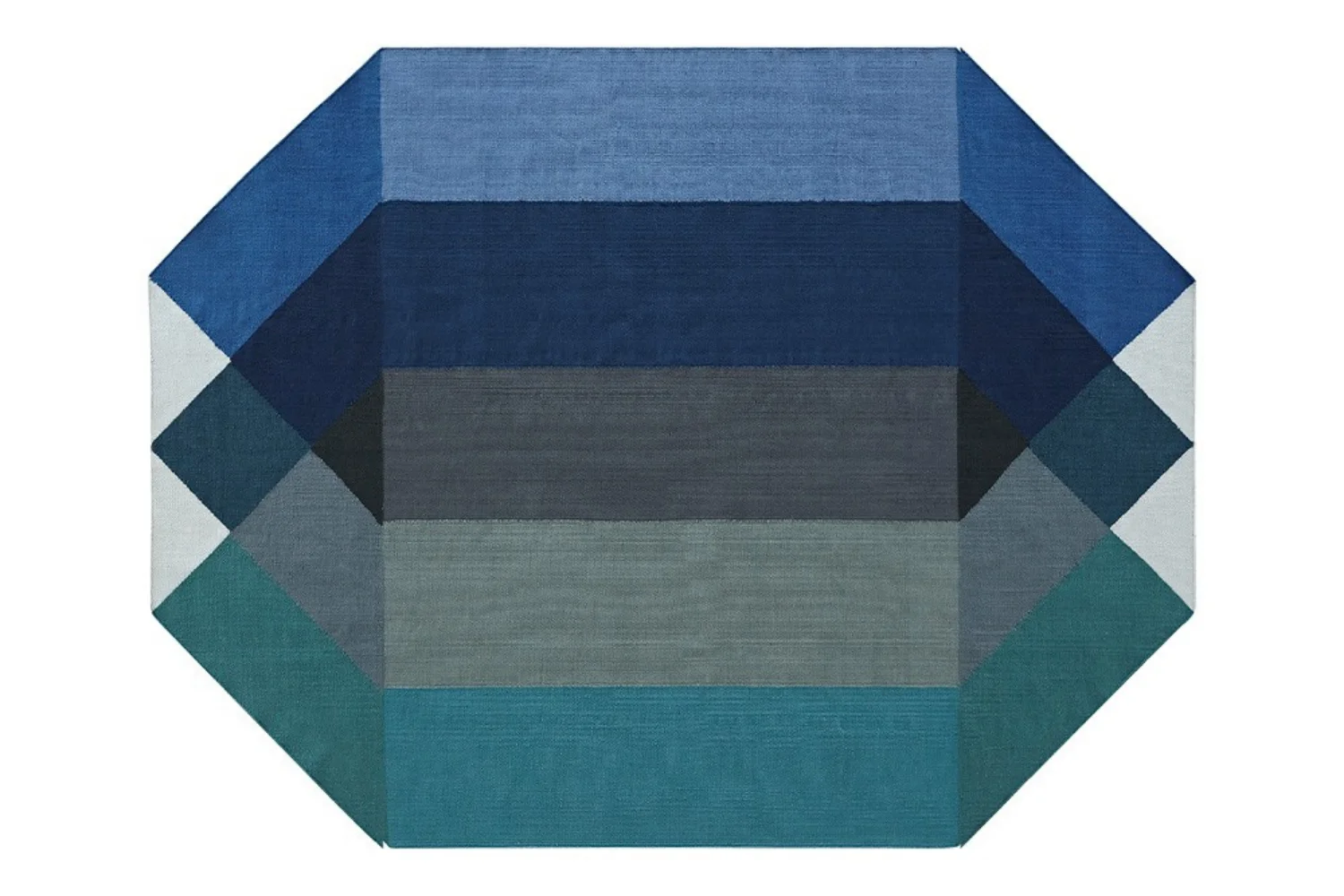 Tapete DIAMOND OUTDOOR RUG BLUE-GREEN 01