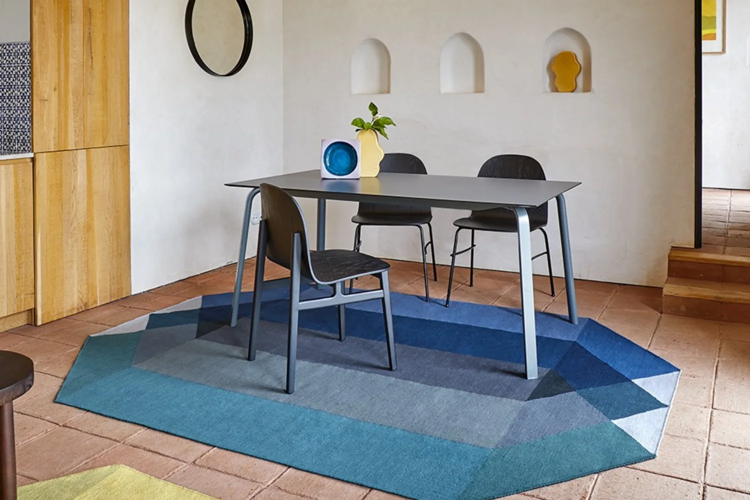 Tapete DIAMOND OUTDOOR RUG BLUE-GREEN 02