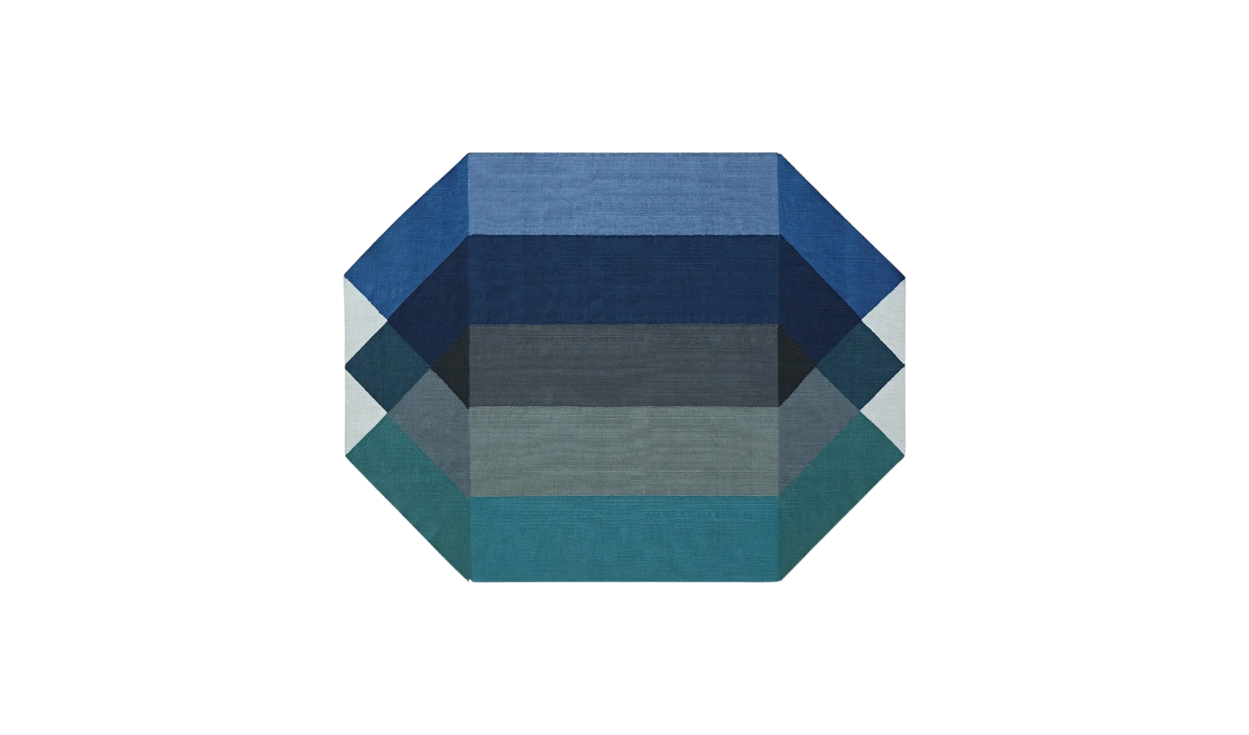 Tapete DIAMOND OUTDOOR RUG BLUE-GREEN