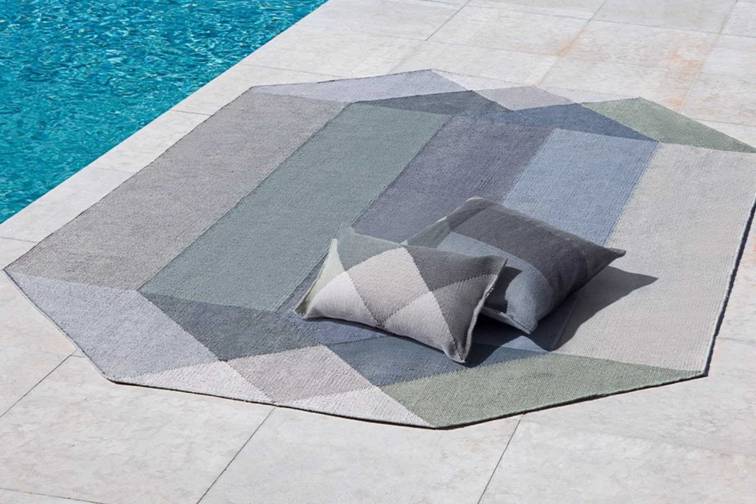 Tapete DIAMOND OUTDOOR RUG GREEN-GREY 02