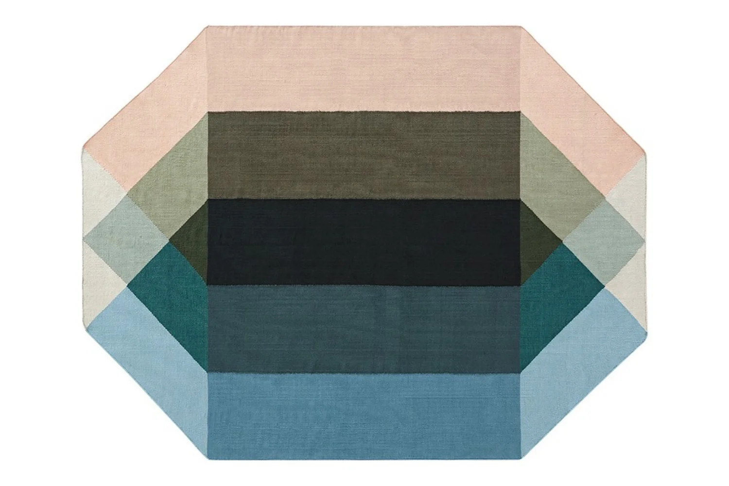 Tapete DIAMOND OUTDOOR RUG NUDE-PETROL 01
