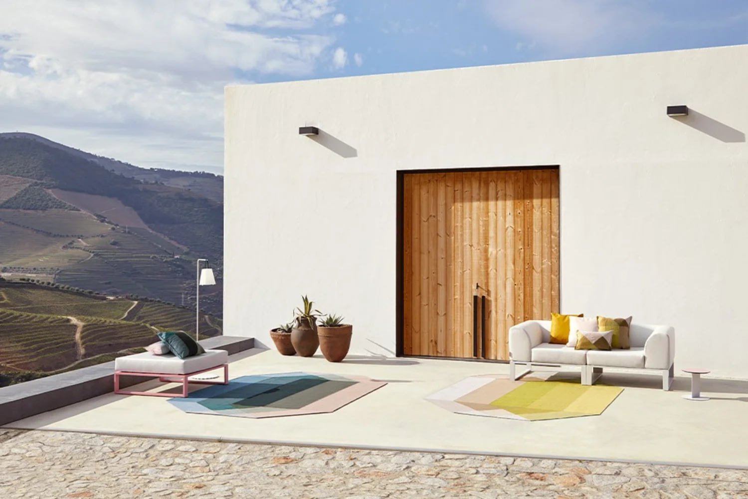 Tapete DIAMOND OUTDOOR RUG NUDE-PETROL 03