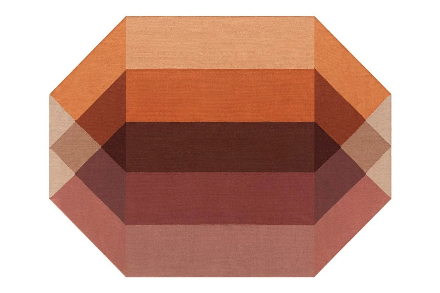 Tapete DIAMOND OUTDOOR RUG ORANGE-WINE 01