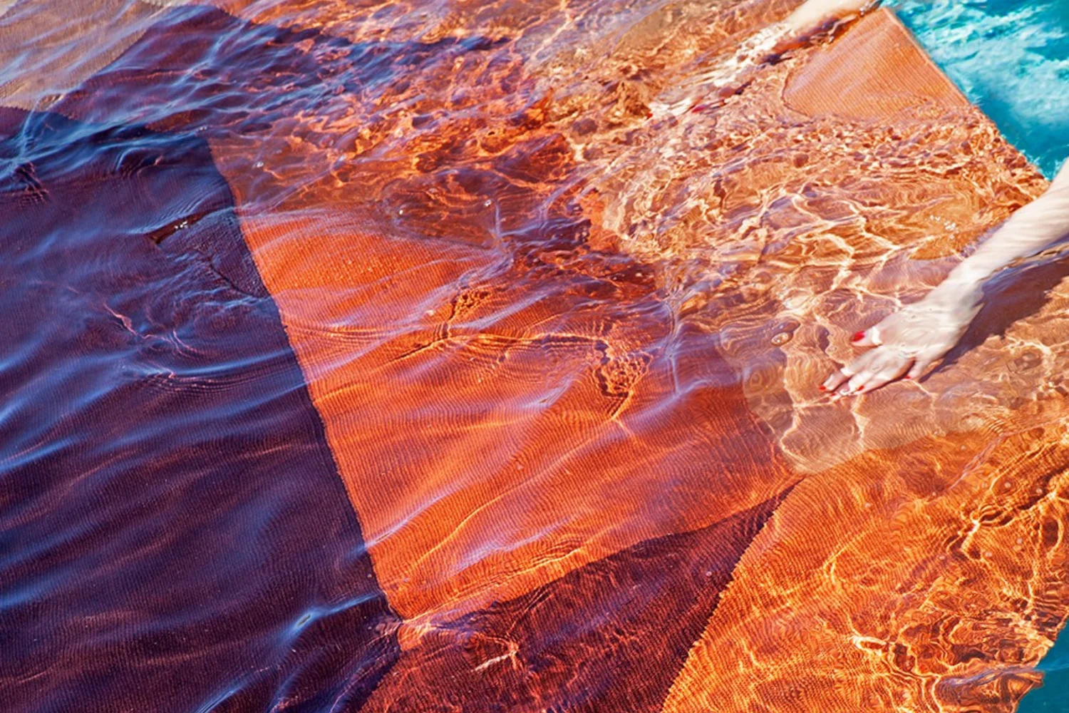 Tapete DIAMOND OUTDOOR RUG ORANGE-WINE 02
