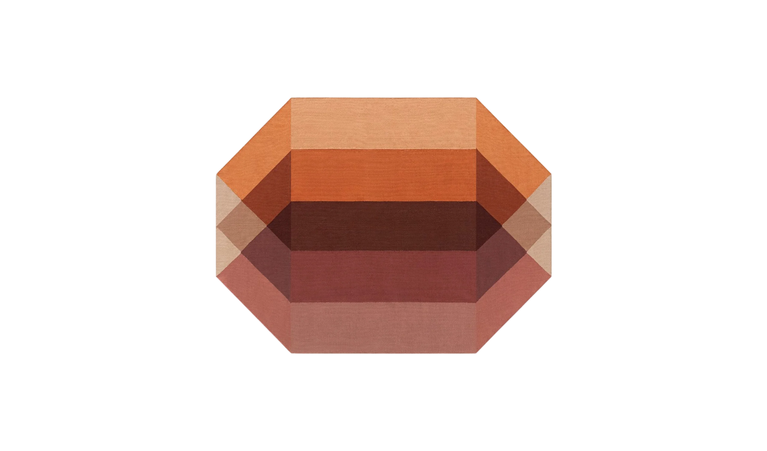 Tapete DIAMOND OUTDOOR RUG ORANGE-WINE